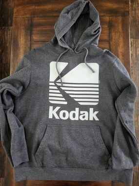 Kodak Gray Hoodie with White Logo